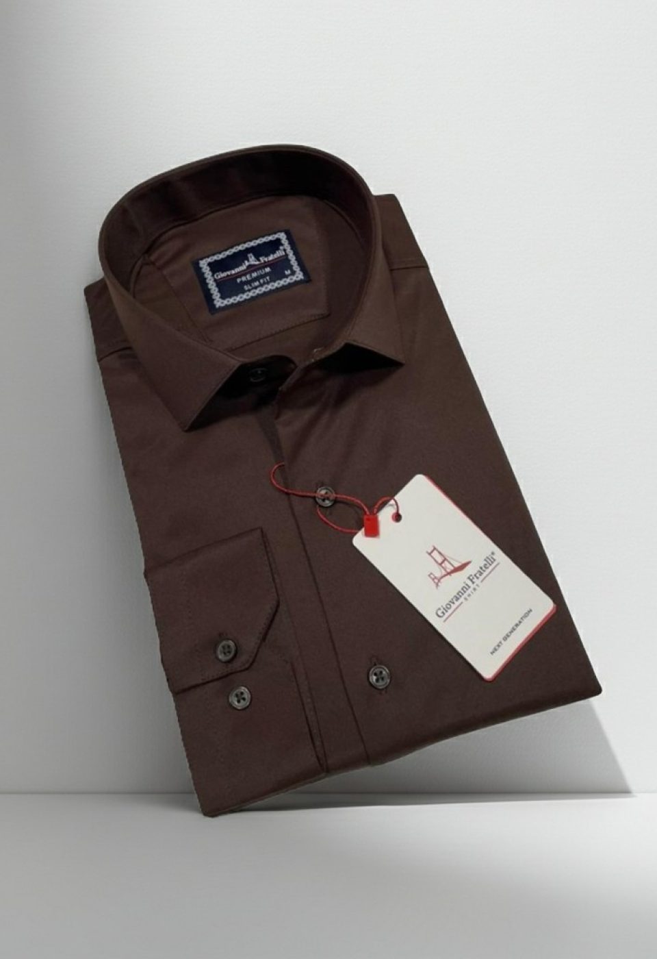 3030 CR SATIN 007 Slim Fit Uzun Kol Düz Renk Saten Erkek Gömlek 3GMK313030007 - Giovanni Fratelli