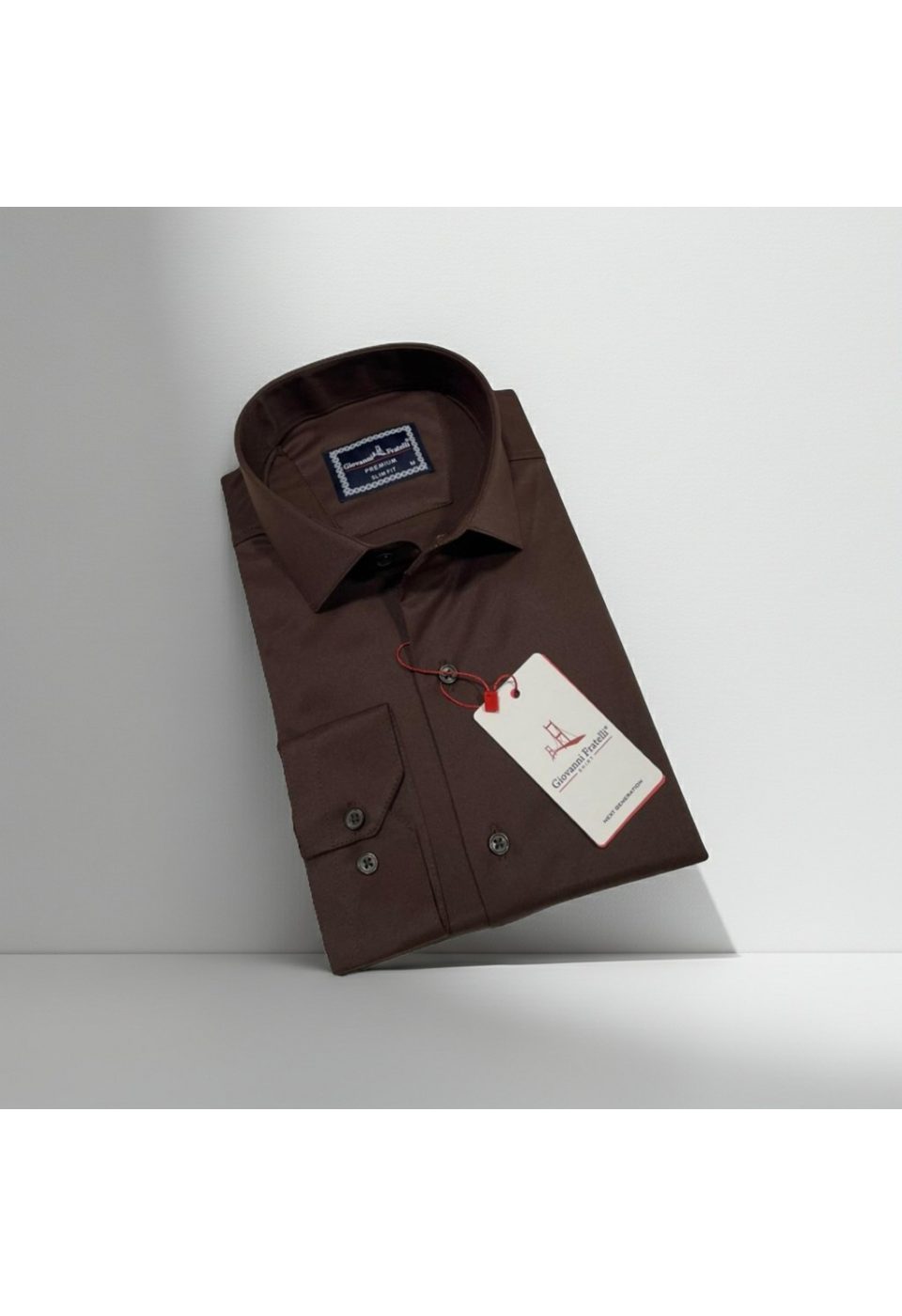 3030 CR SATIN 007 Slim Fit Uzun Kol Düz Renk Saten Erkek Gömlek 3GMK313030007 - Giovanni Fratelli
