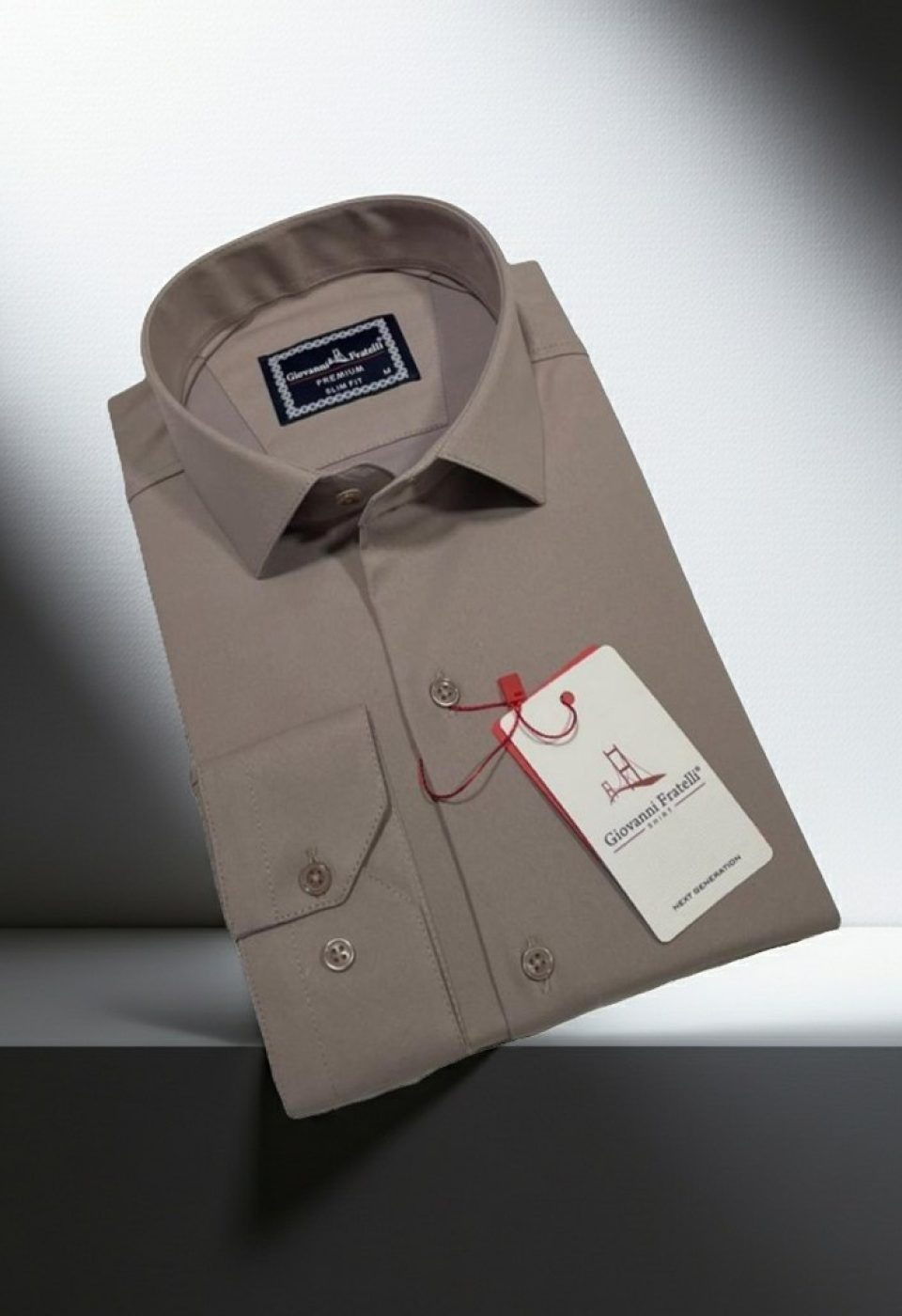 Slim Fit Uzun Kol Düz Renk Saten Erkek Gömlek 3GMK313030008 Slim Fit Uzun Kol Düz Renk Saten Erkek Gömlek 3GMK313030008
