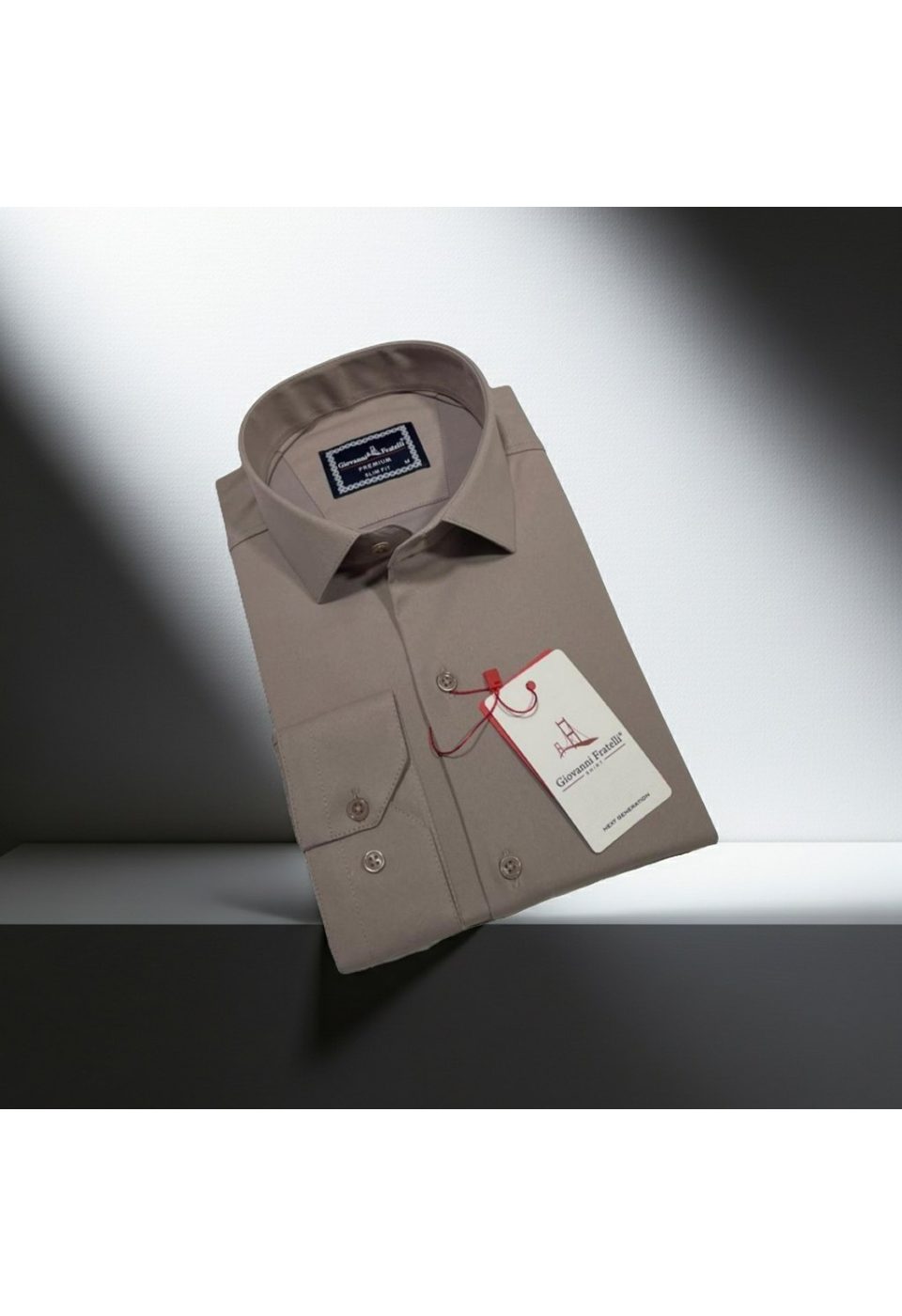 3030 CR SATIN 008 Slim Fit Uzun Kol Düz Renk Saten Erkek Gömlek 3GMK313030008 - Giovanni Fratelli
