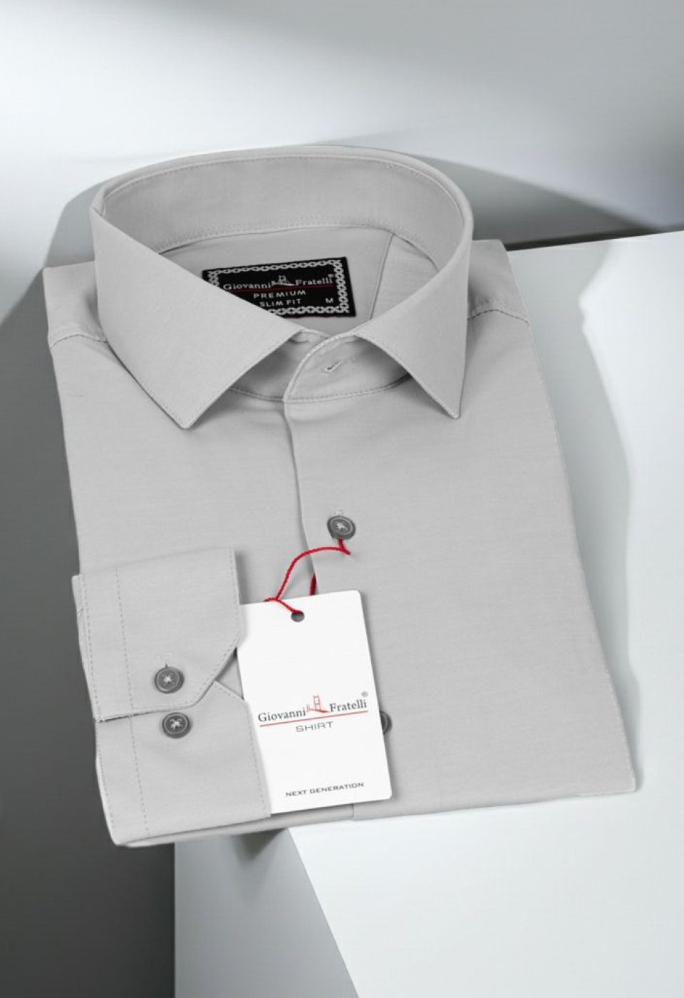 Slim Fit Uzun Kol Düz Renk Saten Erkek Gömlek 3GMK313030010