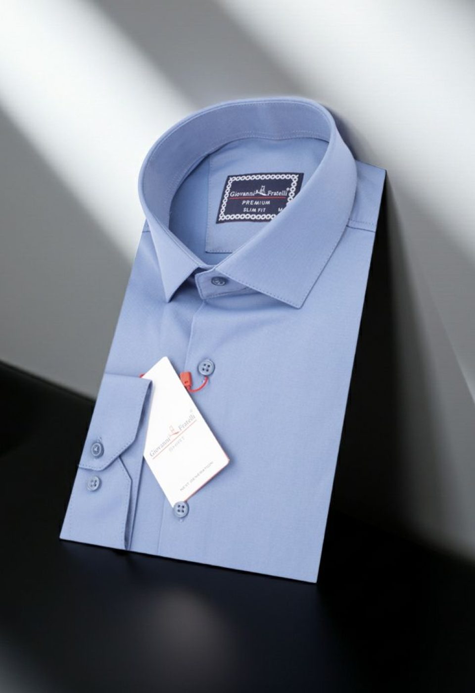 Slim Fit Uzun Kol Düz Renk Saten Erkek Gömlek 3GMK313030011