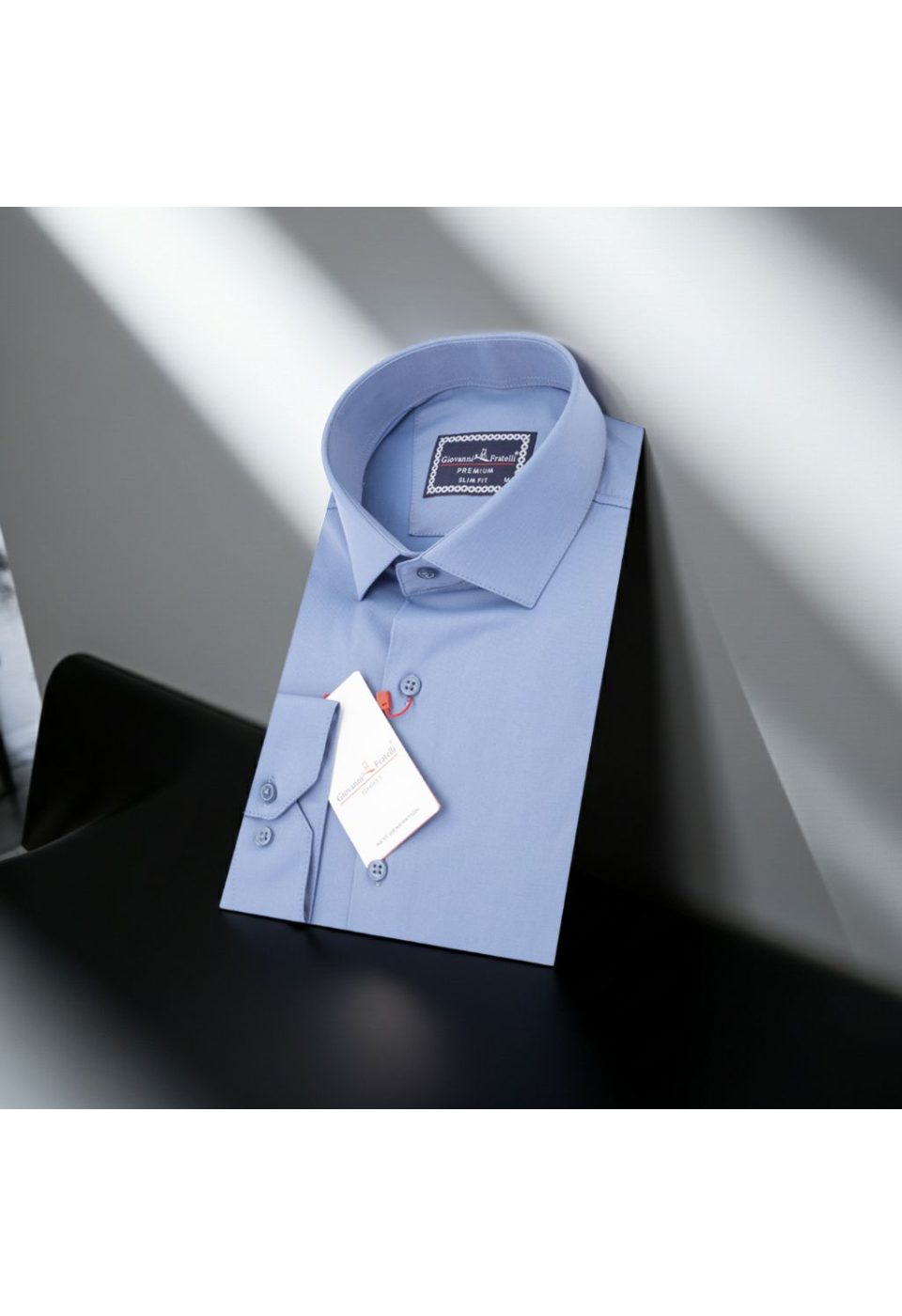 Slim Fit Uzun Kol Düz Renk Saten Erkek Gömlek 3GMK313030011 - Giovanni Fratelli