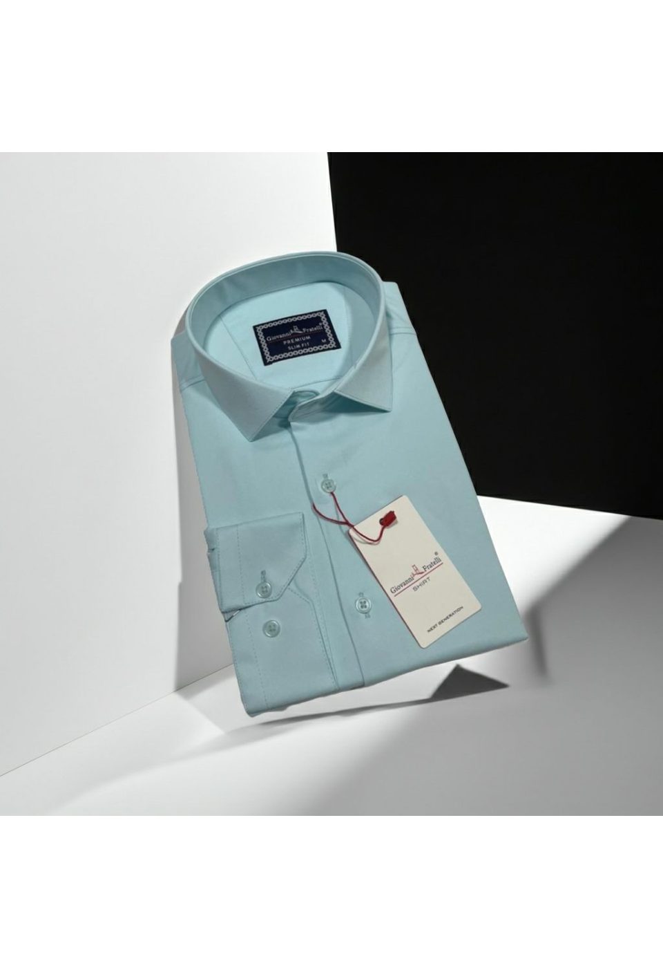 Slim Fit Uzun Kol Düz Renk Saten Erkek Gömlek 3GMK313030012 - Giovanni Fratelli