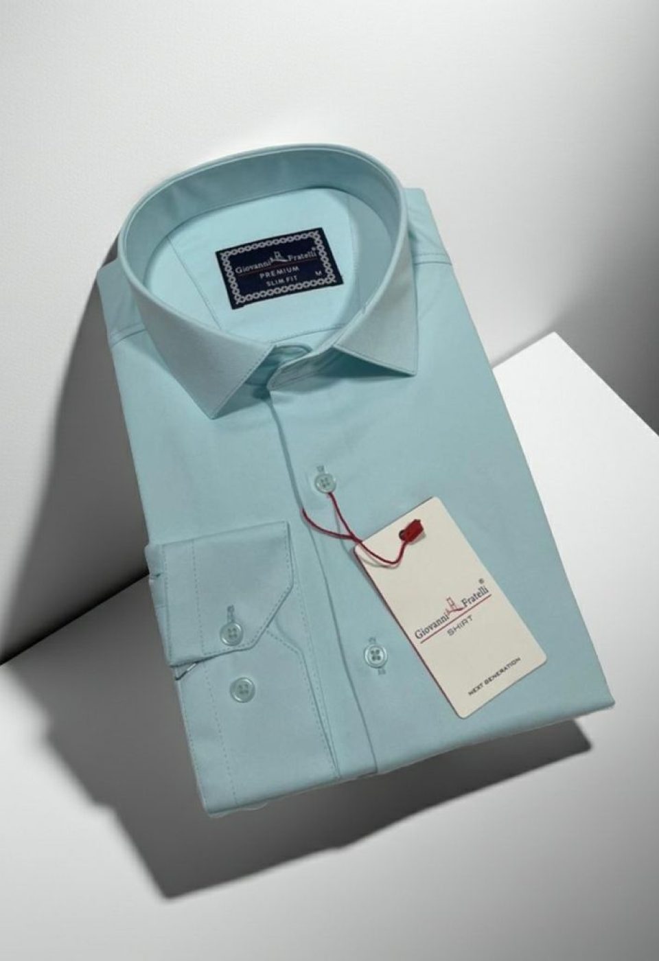 Slim Fit Uzun Kol Düz Renk Saten Erkek Gömlek 3GMK313030012