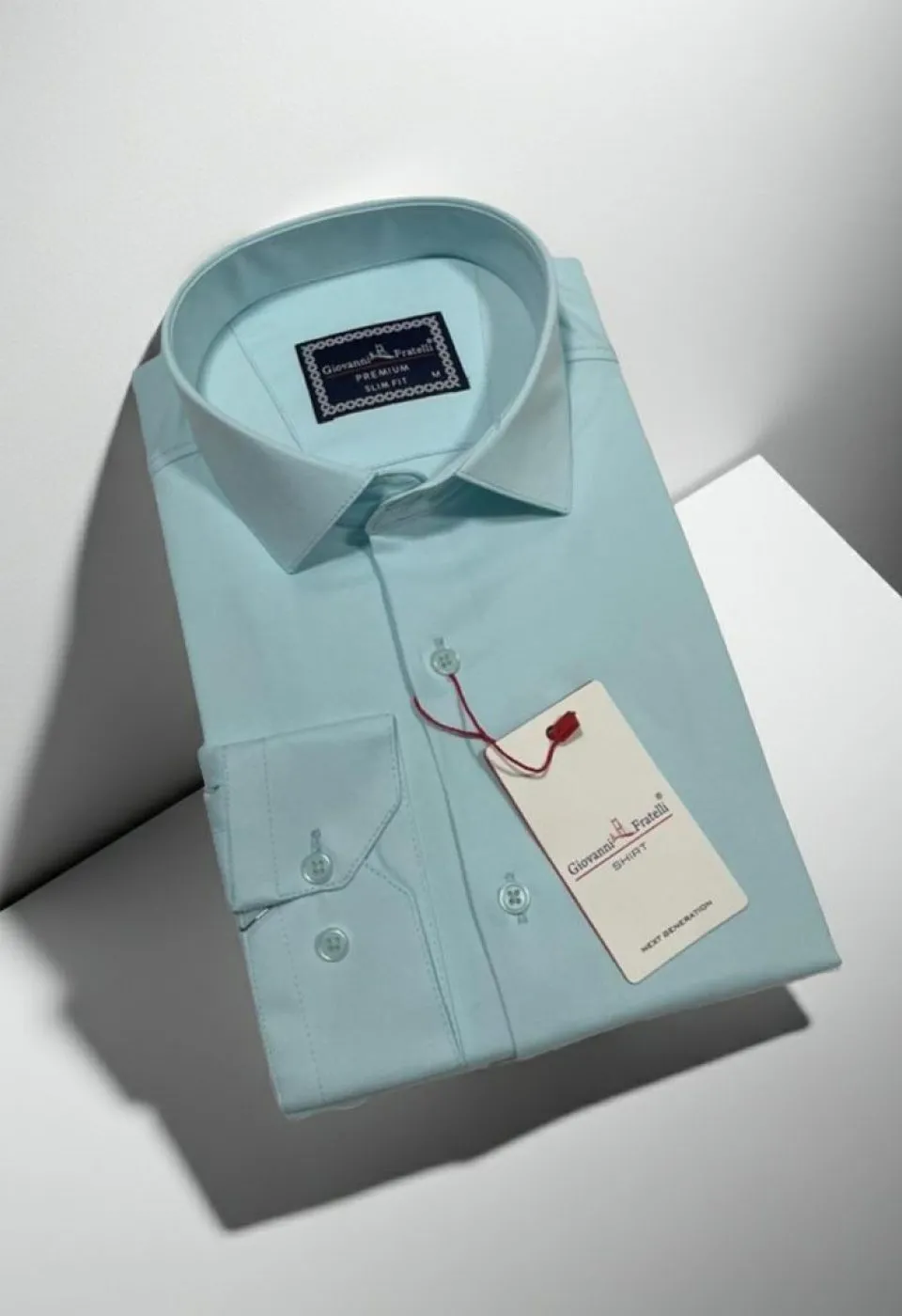 Slim Fit Uzun Kol Düz Renk Saten Erkek Gömlek 3GMK313030012 - Giovanni Fratelli