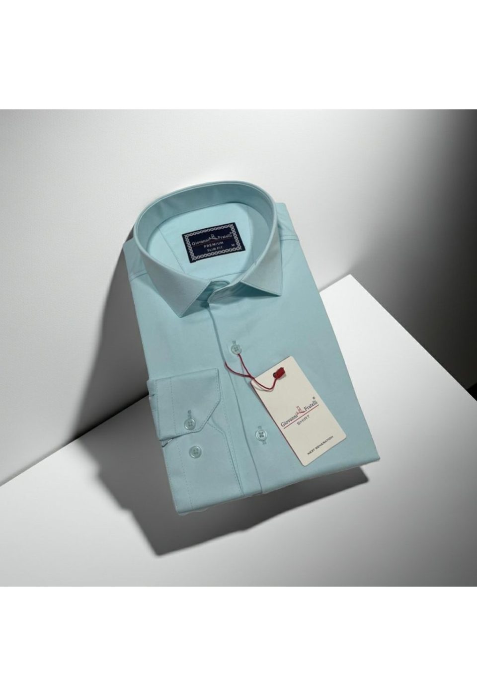 Slim Fit Uzun Kol Düz Renk Saten Erkek Gömlek 3GMK313030012 - Giovanni Fratelli