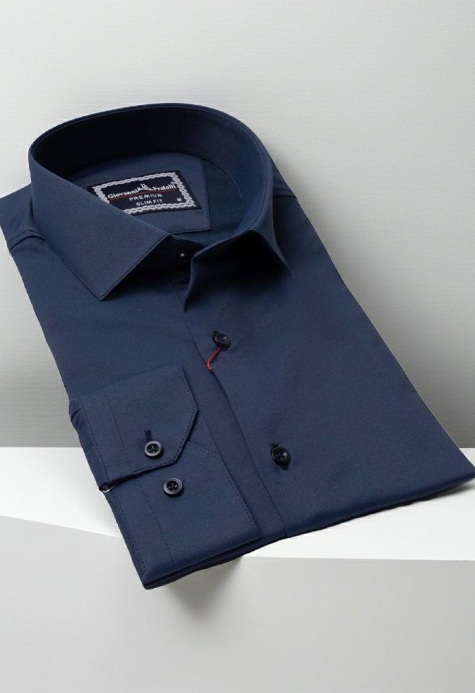 Slim Fit Uzun Kol Düz Renk Saten Erkek Gömlek 3GMK313030015