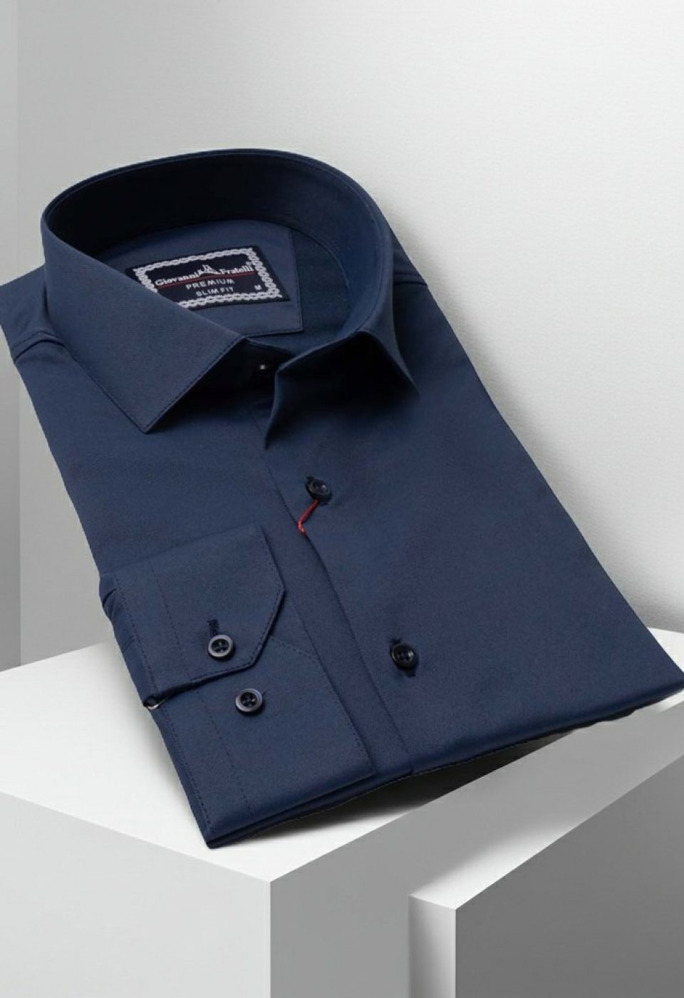 Slim Fit Uzun Kol Düz Renk Saten Erkek Gömlek 3GMK313030015