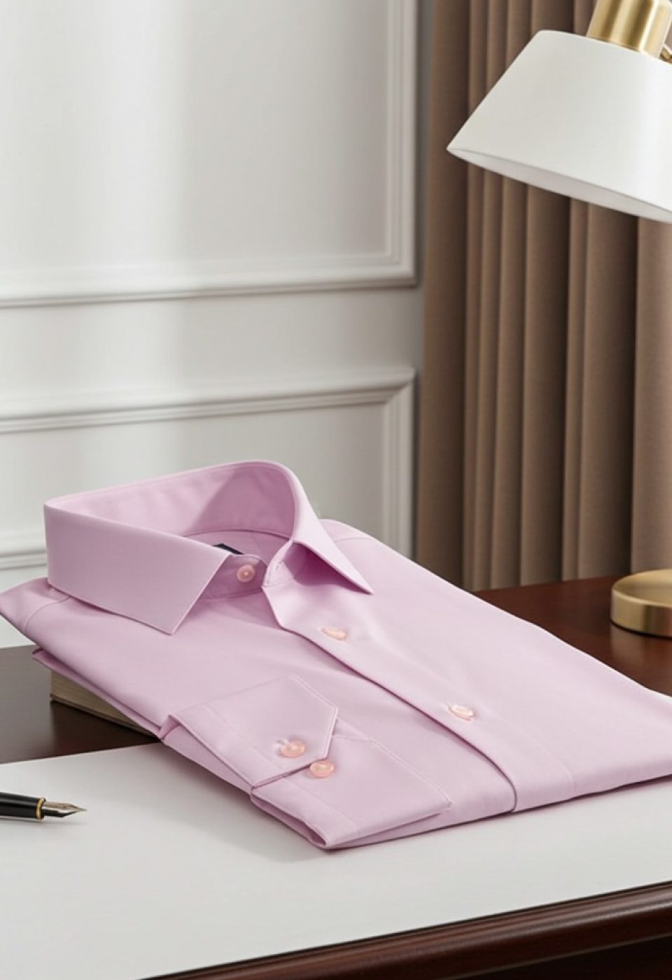 Slim Fit Uzun Kol Düz Renk Saten Erkek Gömlek 3GMK313030021