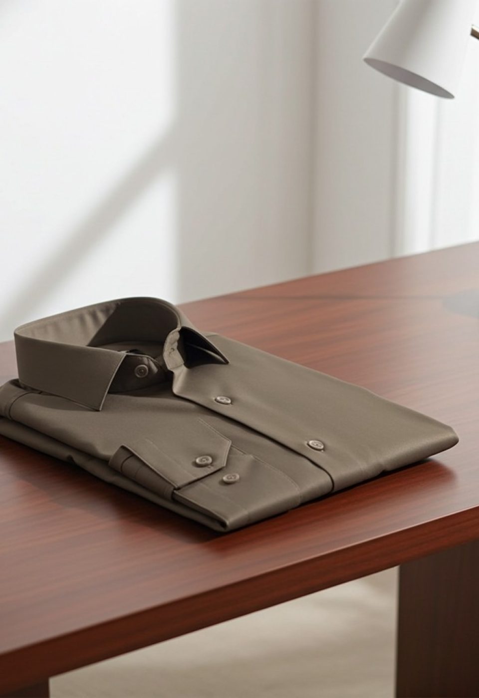 Slim Fit Uzun Kol Düz Renk Saten Erkek Gömlek 3GMK313030022