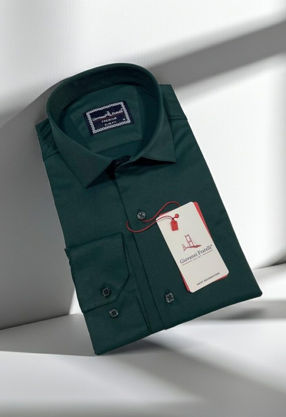 Slim Fit Uzun Kol Düz Renk Saten Erkek Gömlek 3GMK313030024