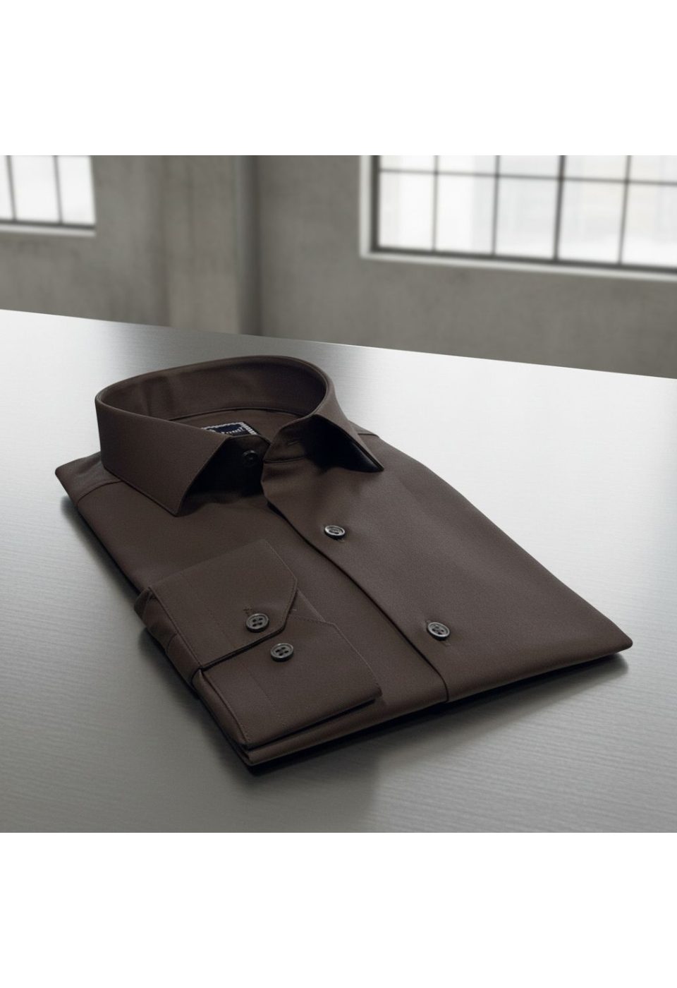 Slim Fit Uzun Kol Düz Renk Saten Erkek Gömlek 3GMK313030025 - Giovanni Fratelli