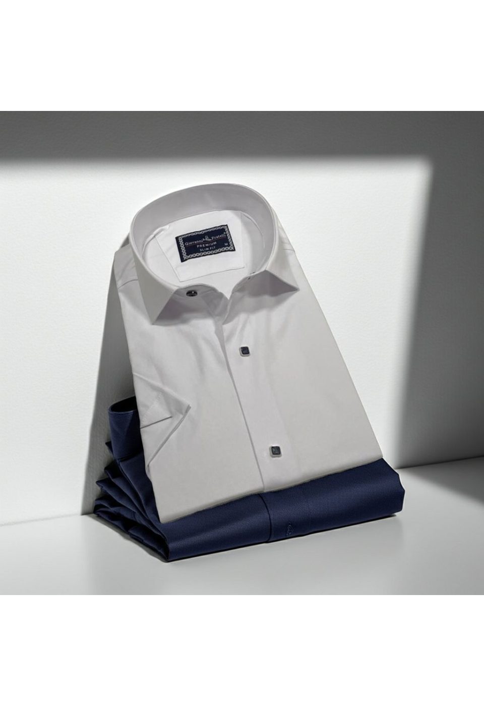 Slim Fit Kısa Kol Düz Renk Saten Erkek Gömlek 3GMK323031001 - Giovanni Fratelli