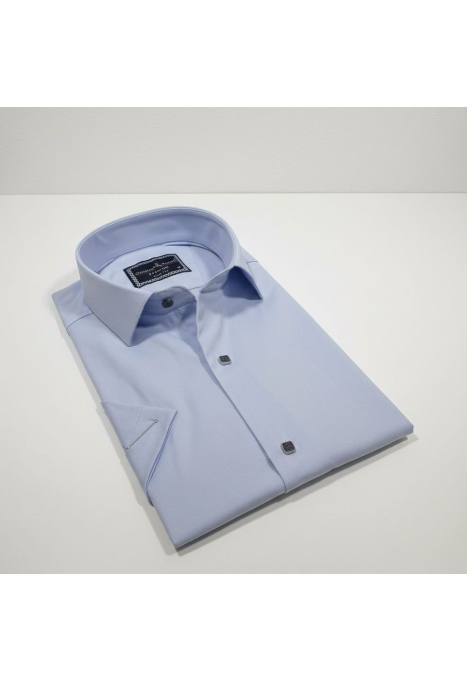Slim Fit Kısa Kol Düz Renk Saten Erkek Gömlek 3GMK323031003 - Giovanni Fratelli