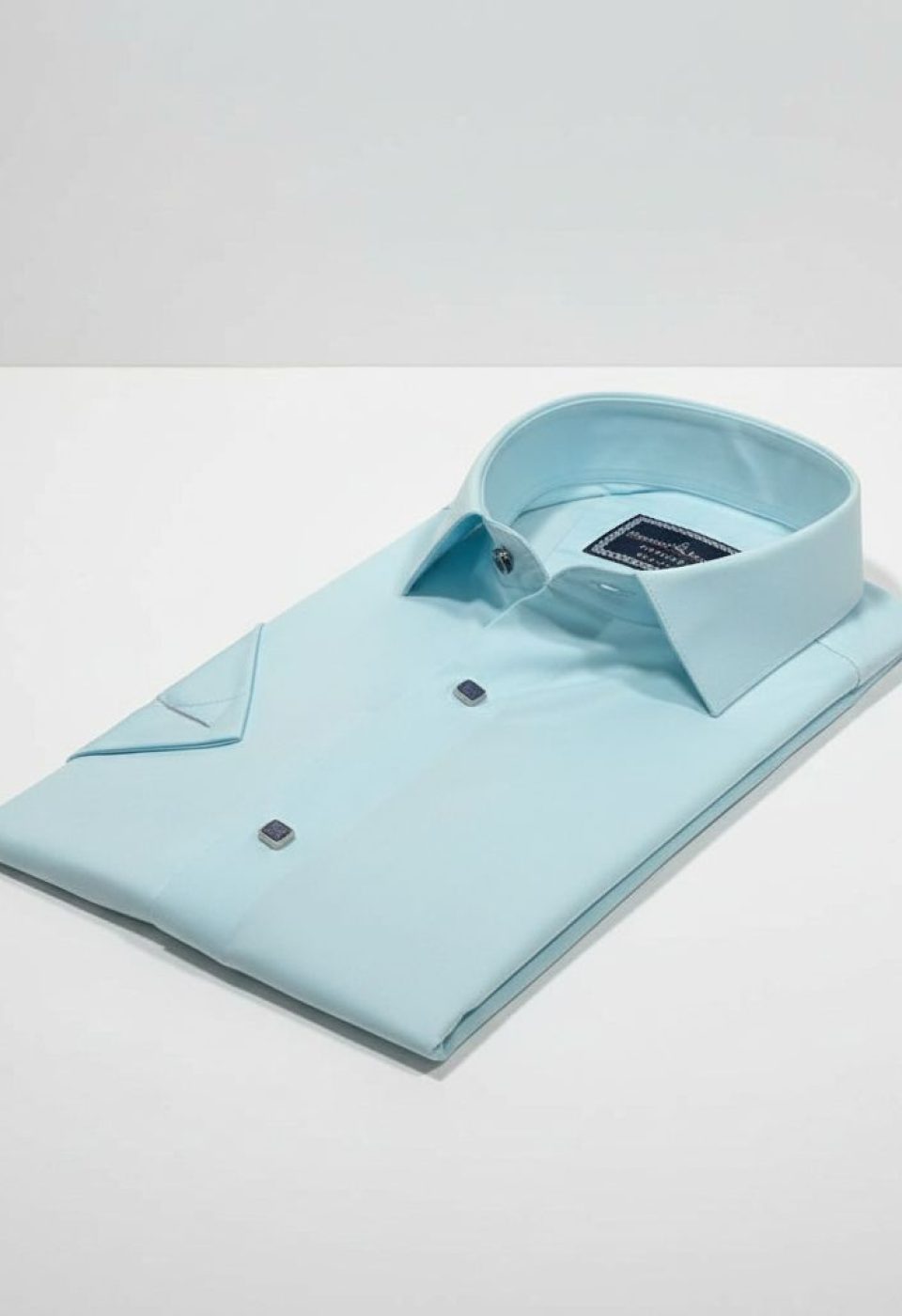 Slim Fit Kısa Kol Düz Renk Saten Erkek Gömlek 3GMK323031004 - Giovanni Fratelli