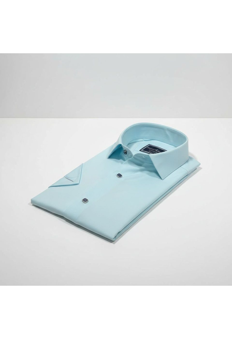 Slim Fit Kısa Kol Düz Renk Saten Erkek Gömlek 3GMK323031004 - Giovanni Fratelli