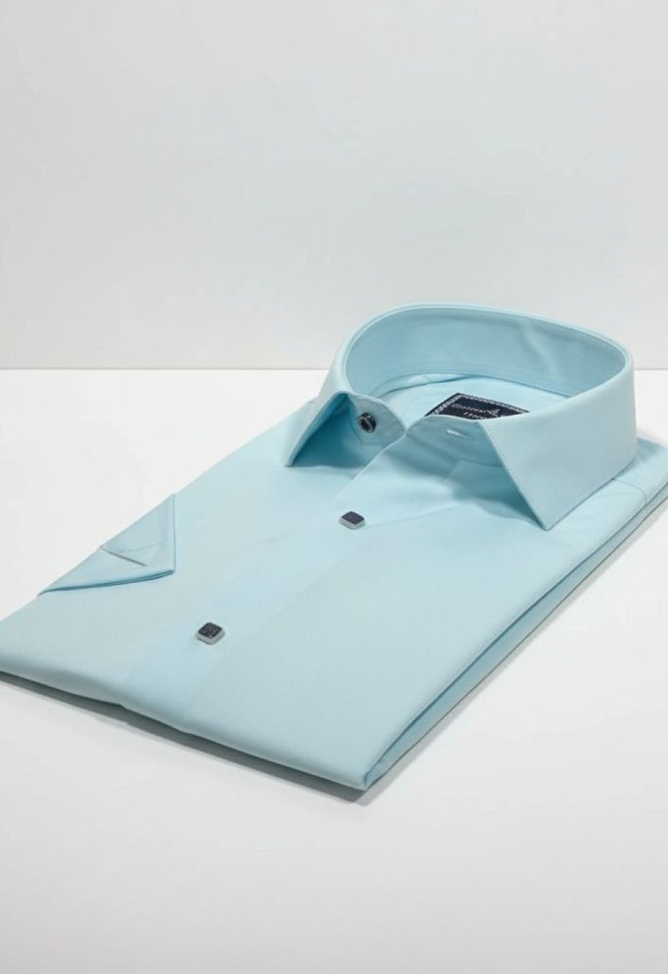 Slim Fit Kısa Kol Düz Renk Saten Erkek Gömlek 3GMK323031004 - Giovanni Fratelli