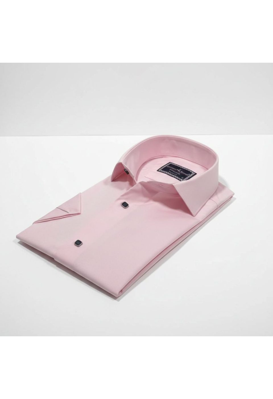 3031 CR K SATIN 007 Slim Fit Kısa Kol Düz Renk Saten Erkek Gömlek 3GMK323031007 - Giovanni Fratelli