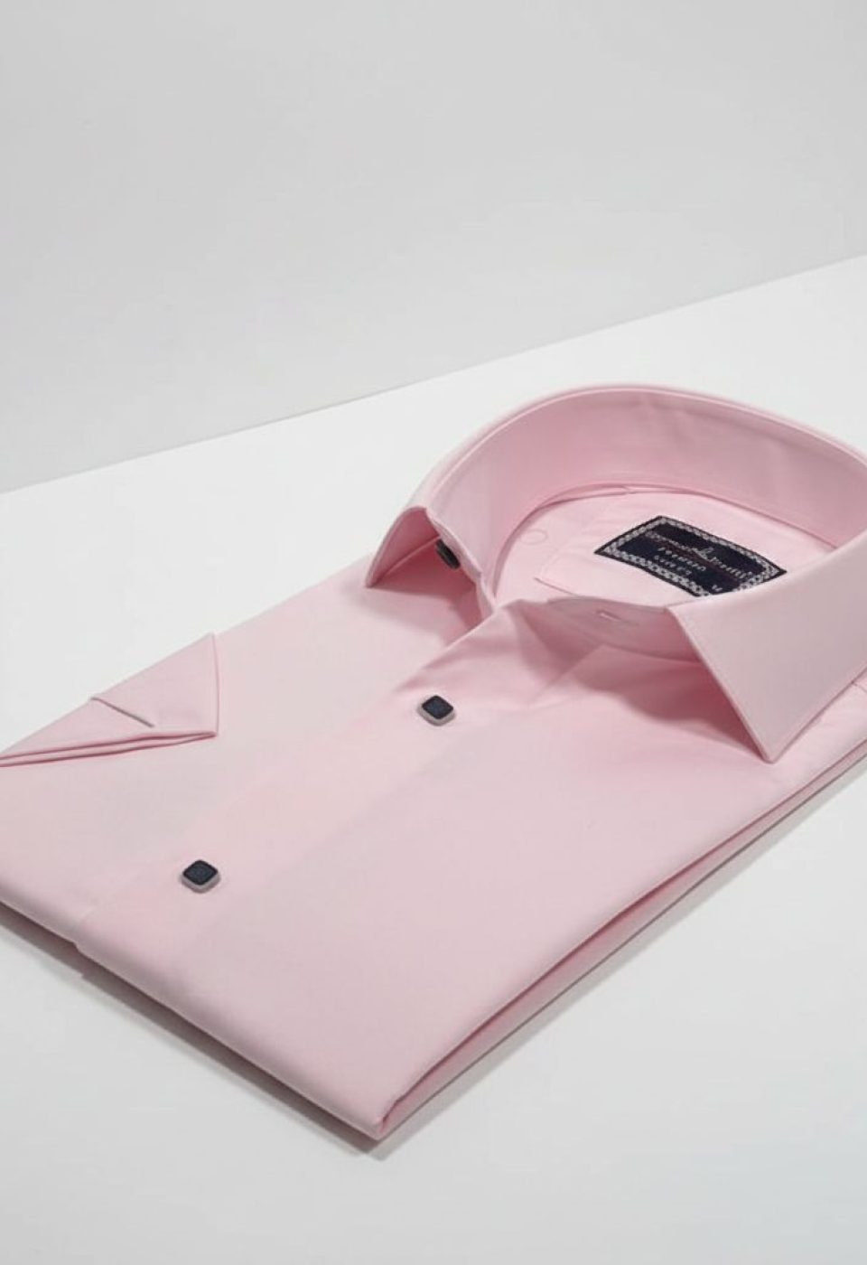 3031 CR K SATIN 007 Slim Fit Kısa Kol Düz Renk Saten Erkek Gömlek 3GMK323031007 - Giovanni Fratelli