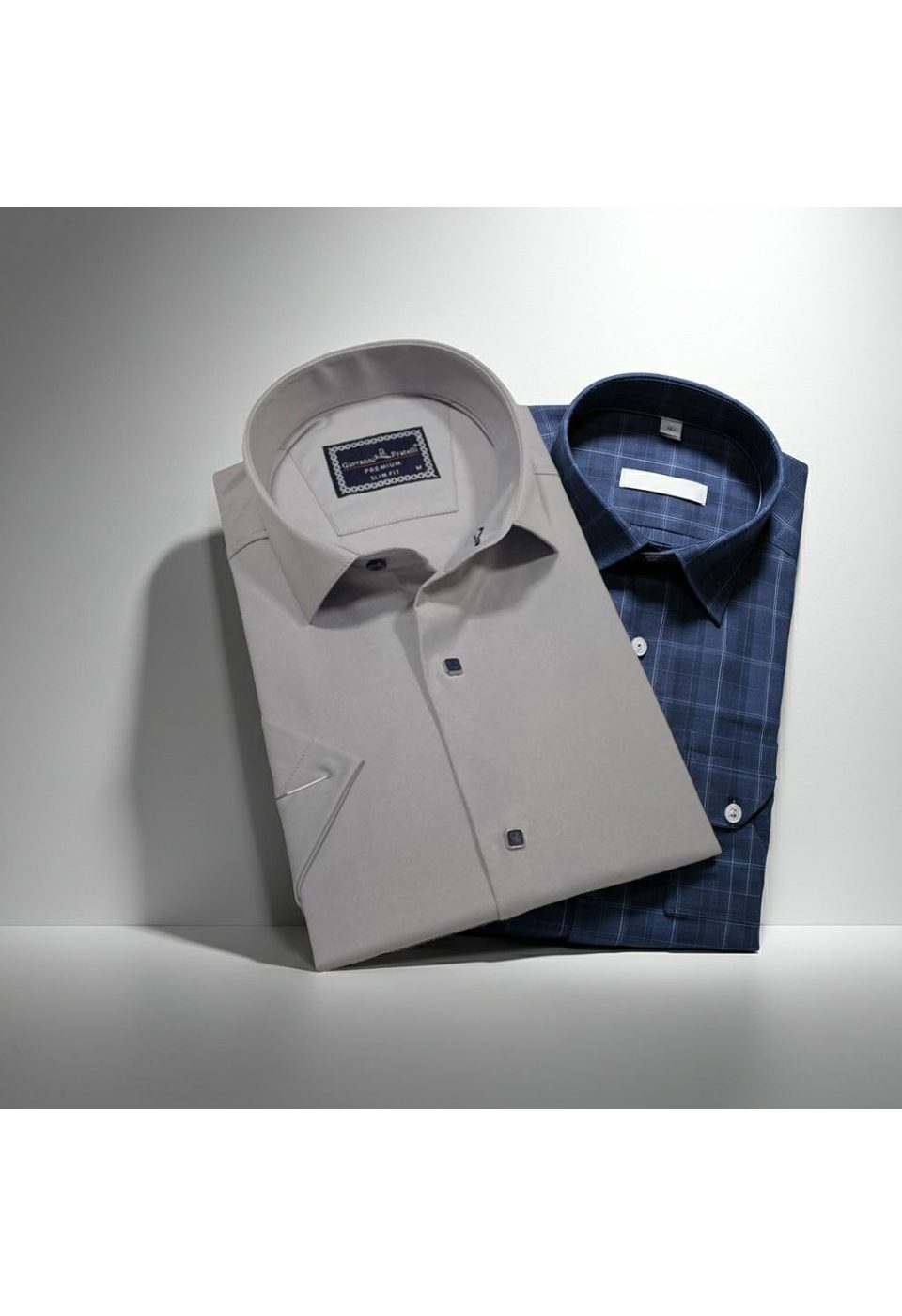 3031 CR K SATIN 008 Slim Fit Kısa Kol Düz Renk Saten Erkek Gömlek 3GMK323031008 - Giovanni Fratelli