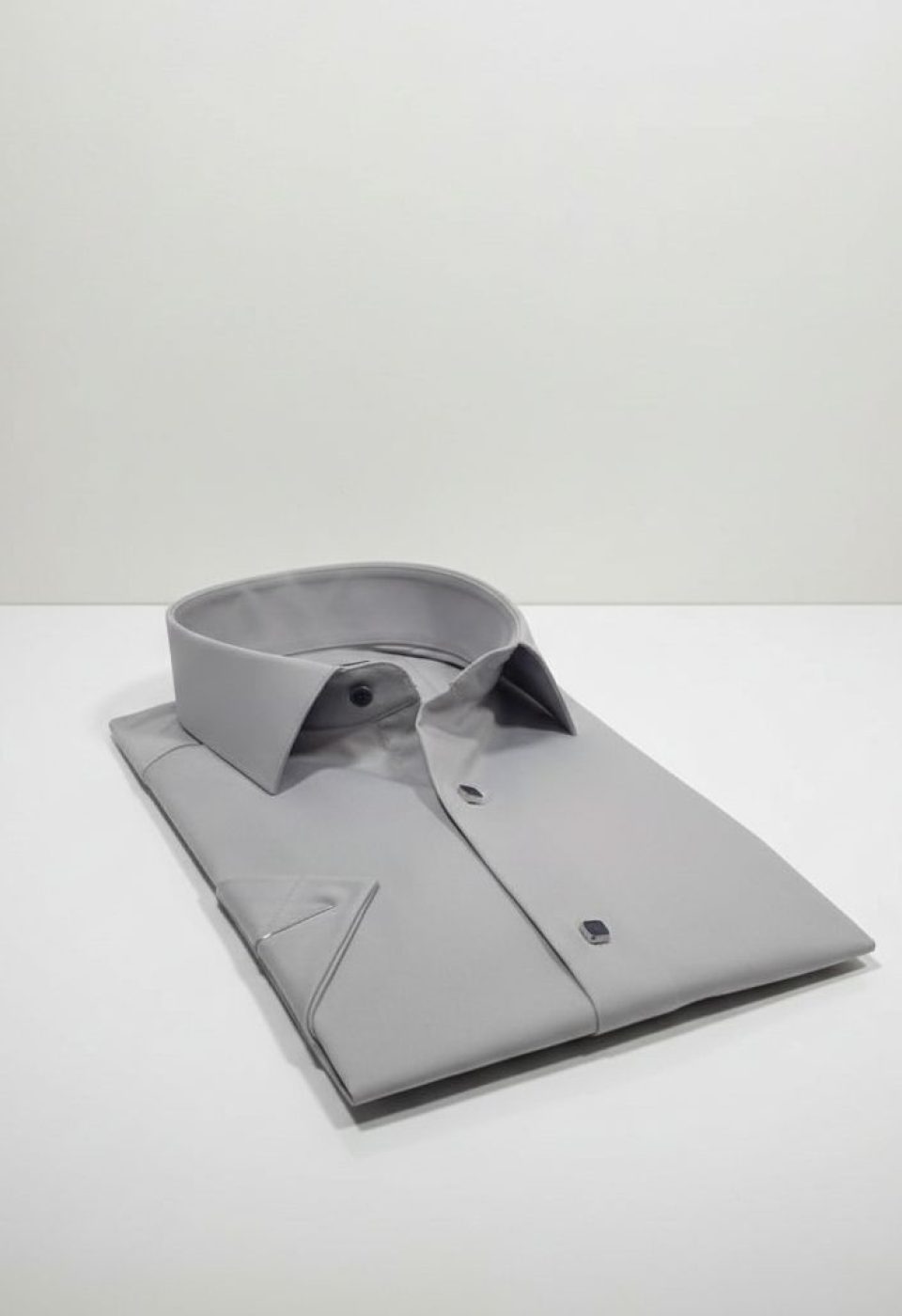 3031 CR K SATIN 008 Slim Fit Kısa Kol Düz Renk Saten Erkek Gömlek 3GMK323031008 - Giovanni Fratelli