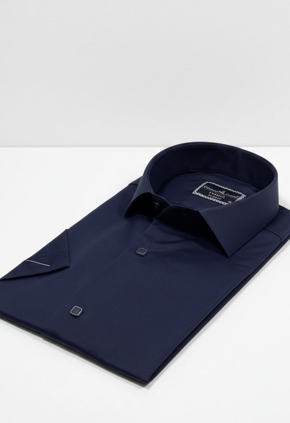 Slim Fit Kısa Kol Düz Renk Saten Erkek Gömlek 3GMK323031012 - Giovanni Fratelli