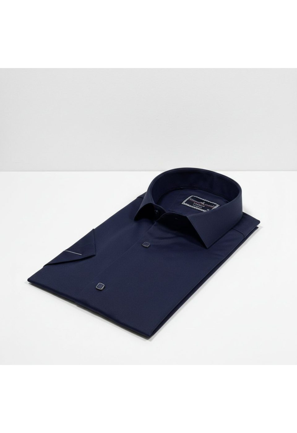 Slim Fit Kısa Kol Düz Renk Saten Erkek Gömlek 3GMK323031012 - Giovanni Fratelli