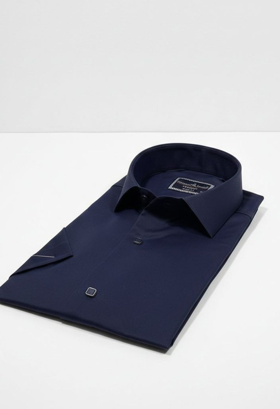 Slim Fit Kısa Kol Düz Renk Saten Erkek Gömlek 3GMK323031012 - Giovanni Fratelli