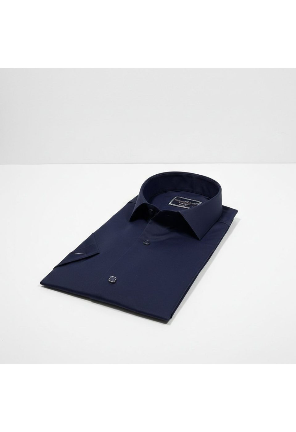 Slim Fit Kısa Kol Düz Renk Saten Erkek Gömlek 3GMK323031012 - Giovanni Fratelli