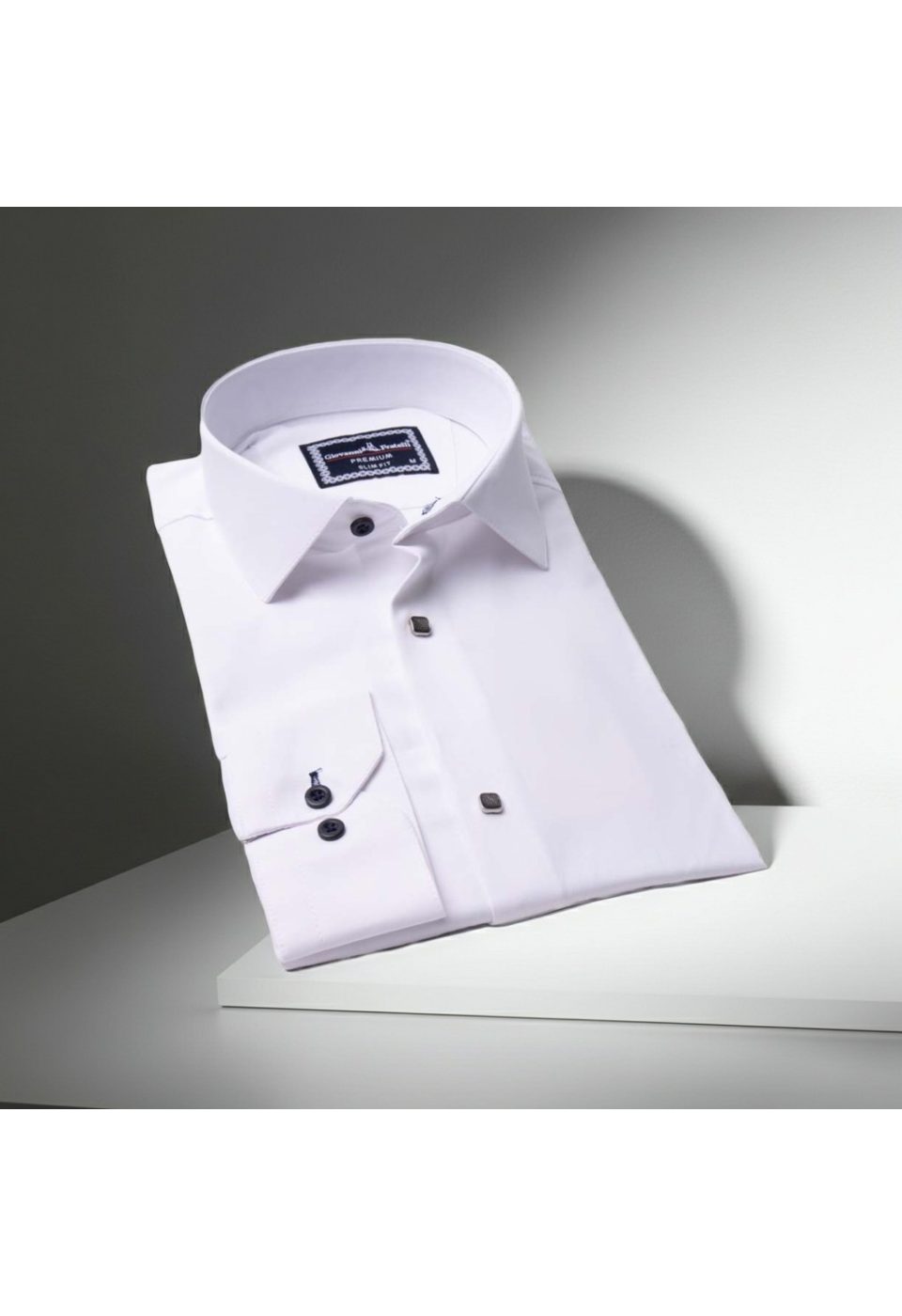 Slim Fit Uzun Kol Düz Renk Saten Erkek Gömlek 3GMK313031001 - Giovanni Fratelli
