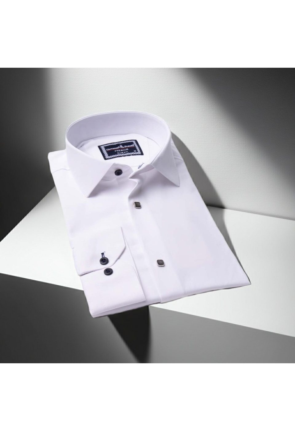 Slim Fit Uzun Kol Düz Renk Saten Erkek Gömlek 3GMK313031001 - Giovanni Fratelli