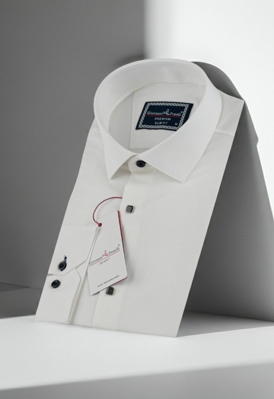 Slim Fit Uzun Kol Düz Renk Saten Erkek Gömlek 3GMK313031002 - Giovanni Fratelli