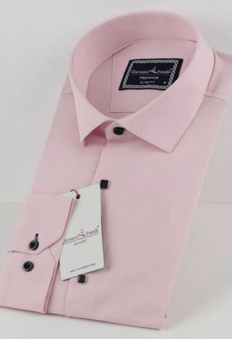 Slim Fit Uzun Kol Düz Renk Saten Erkek Gömlek 3GMK313031005