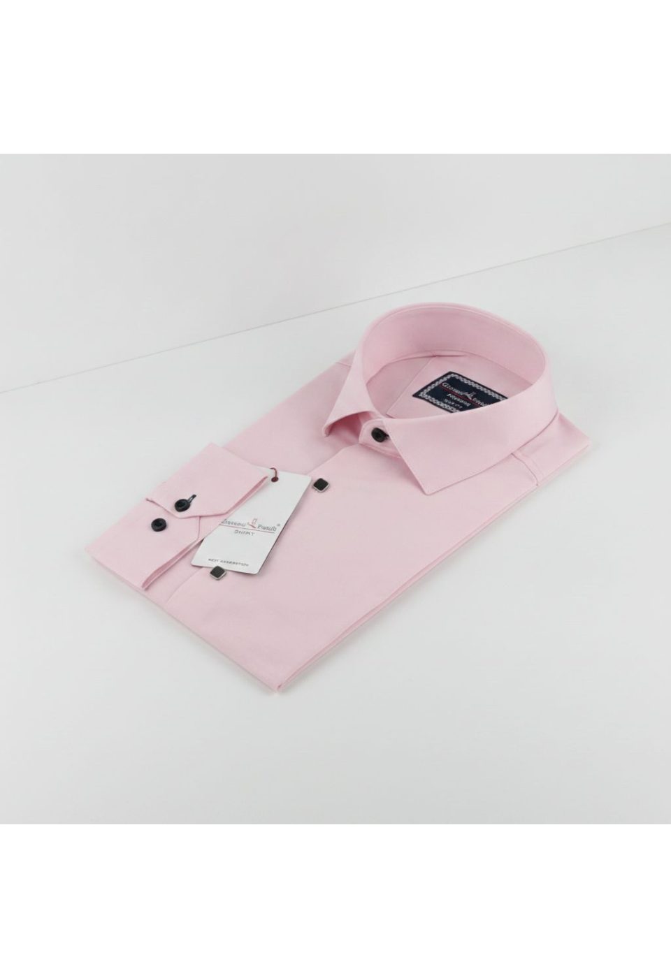 Slim Fit Uzun Kol Düz Renk Saten Erkek Gömlek 3GMK313031005 - Giovanni Fratelli