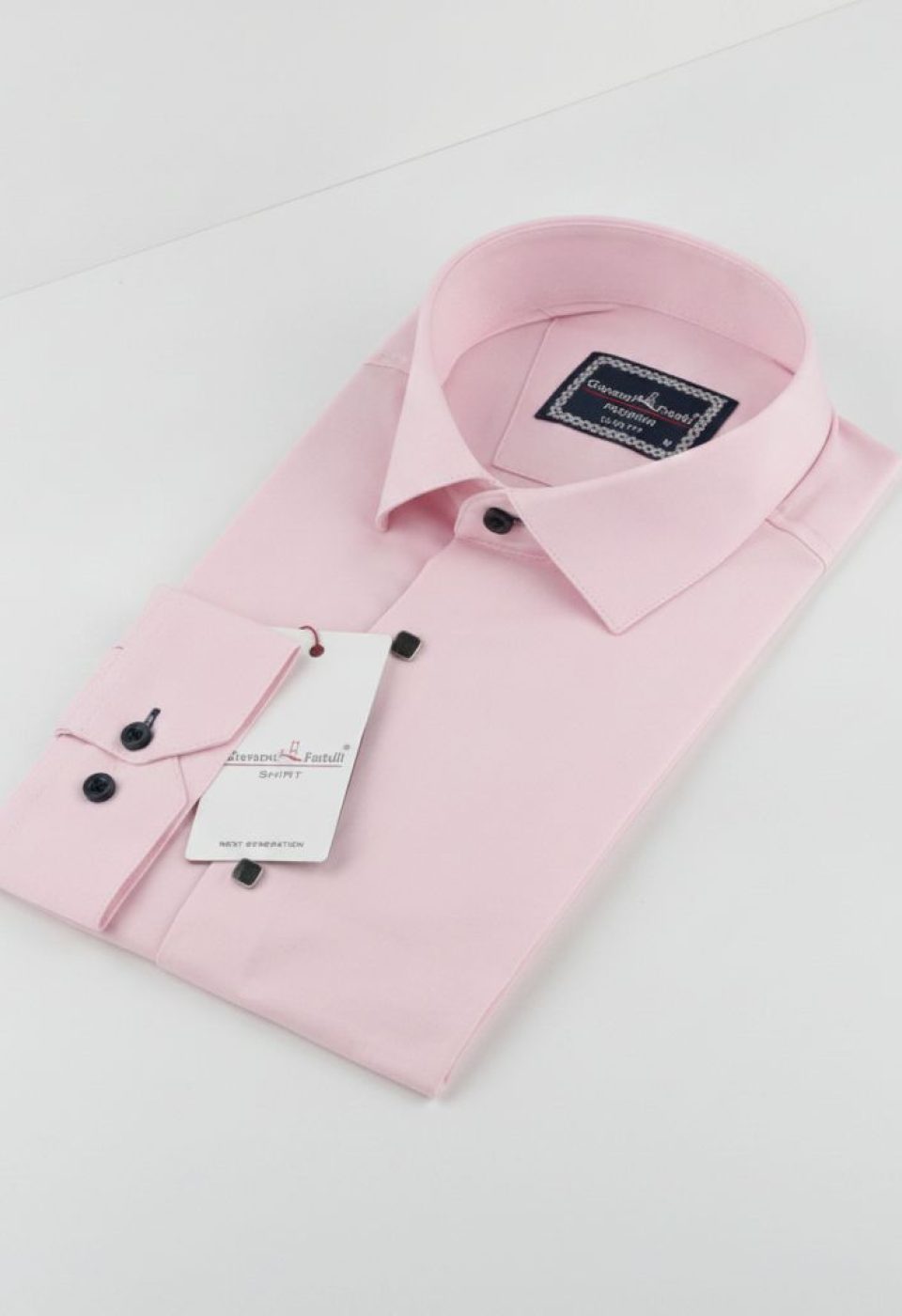 Slim Fit Uzun Kol Düz Renk Saten Erkek Gömlek 3GMK313031005
