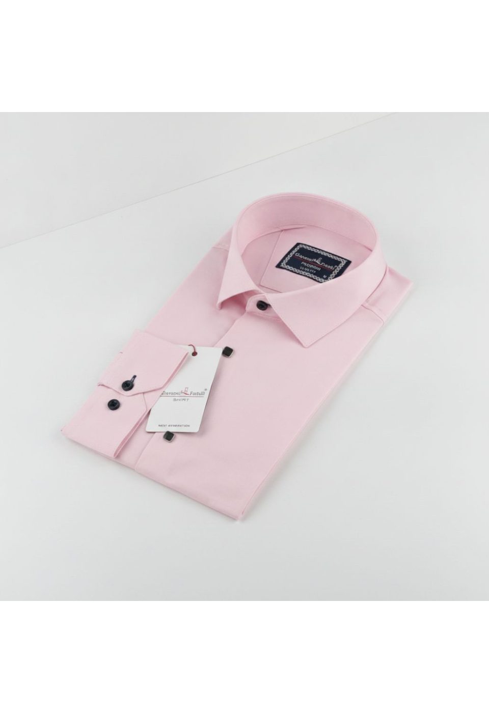 Slim Fit Uzun Kol Düz Renk Saten Erkek Gömlek 3GMK313031005 - Giovanni Fratelli