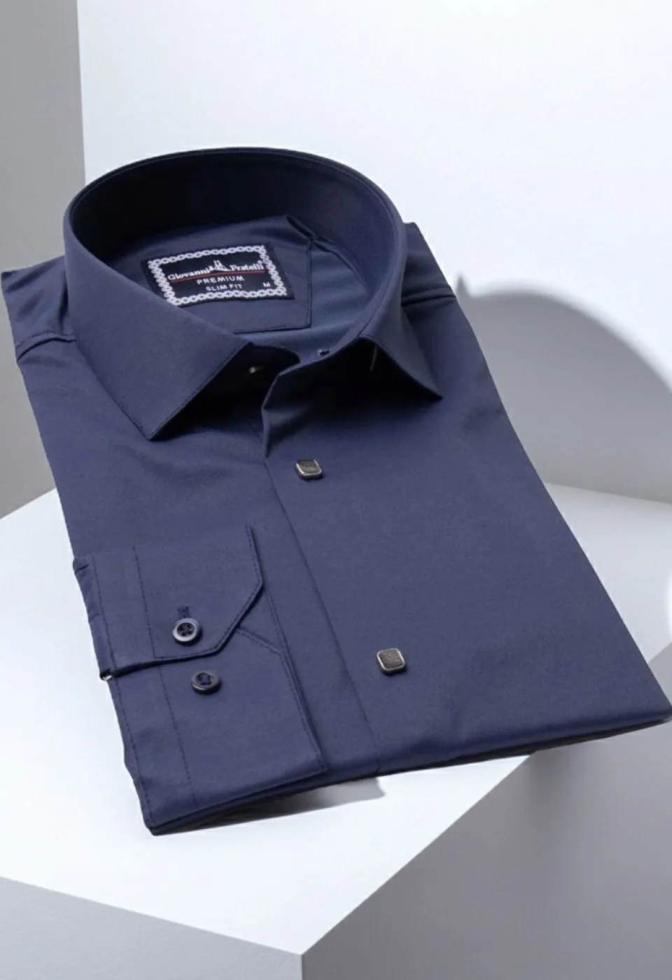 Slim Fit Uzun Kol Düz Renk Saten Erkek Gömlek 3GMK313031007