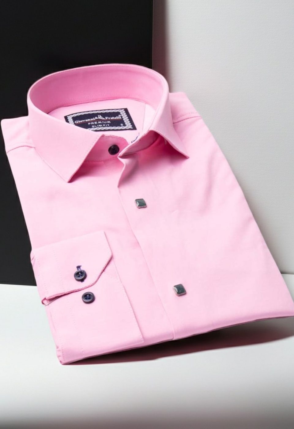 Slim Fit Uzun Kol Düz Renk Saten Erkek Gömlek 3GMK313031008