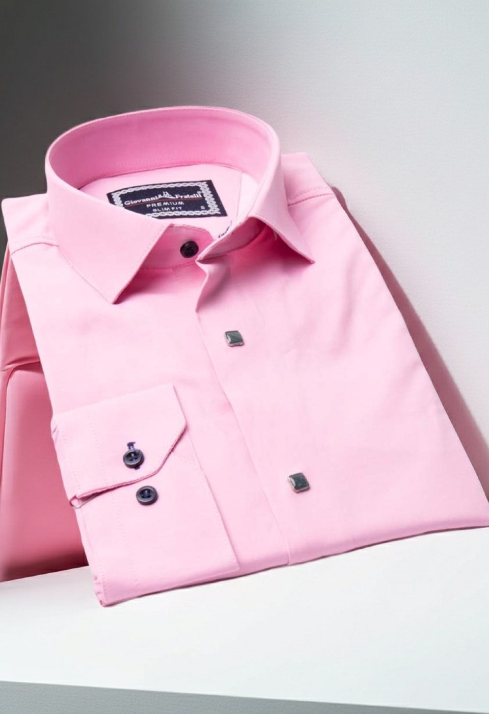 3031 CR SATIN 008 Slim Fit Uzun Kol Düz Renk Saten Erkek Gömlek 3GMK313031008 - Giovanni Fratelli