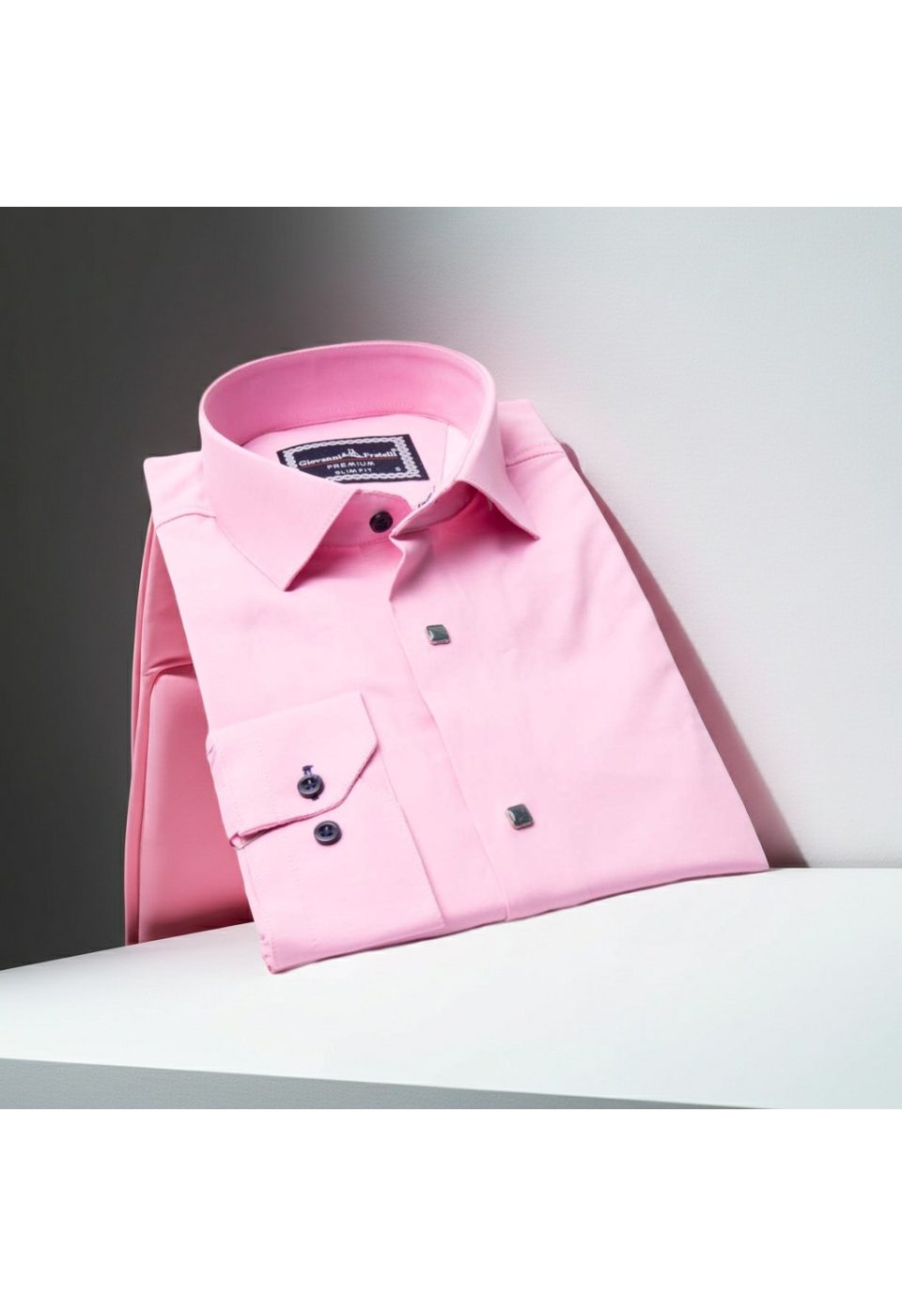 3031 CR SATIN 008 Slim Fit Uzun Kol Düz Renk Saten Erkek Gömlek 3GMK313031008 - Giovanni Fratelli