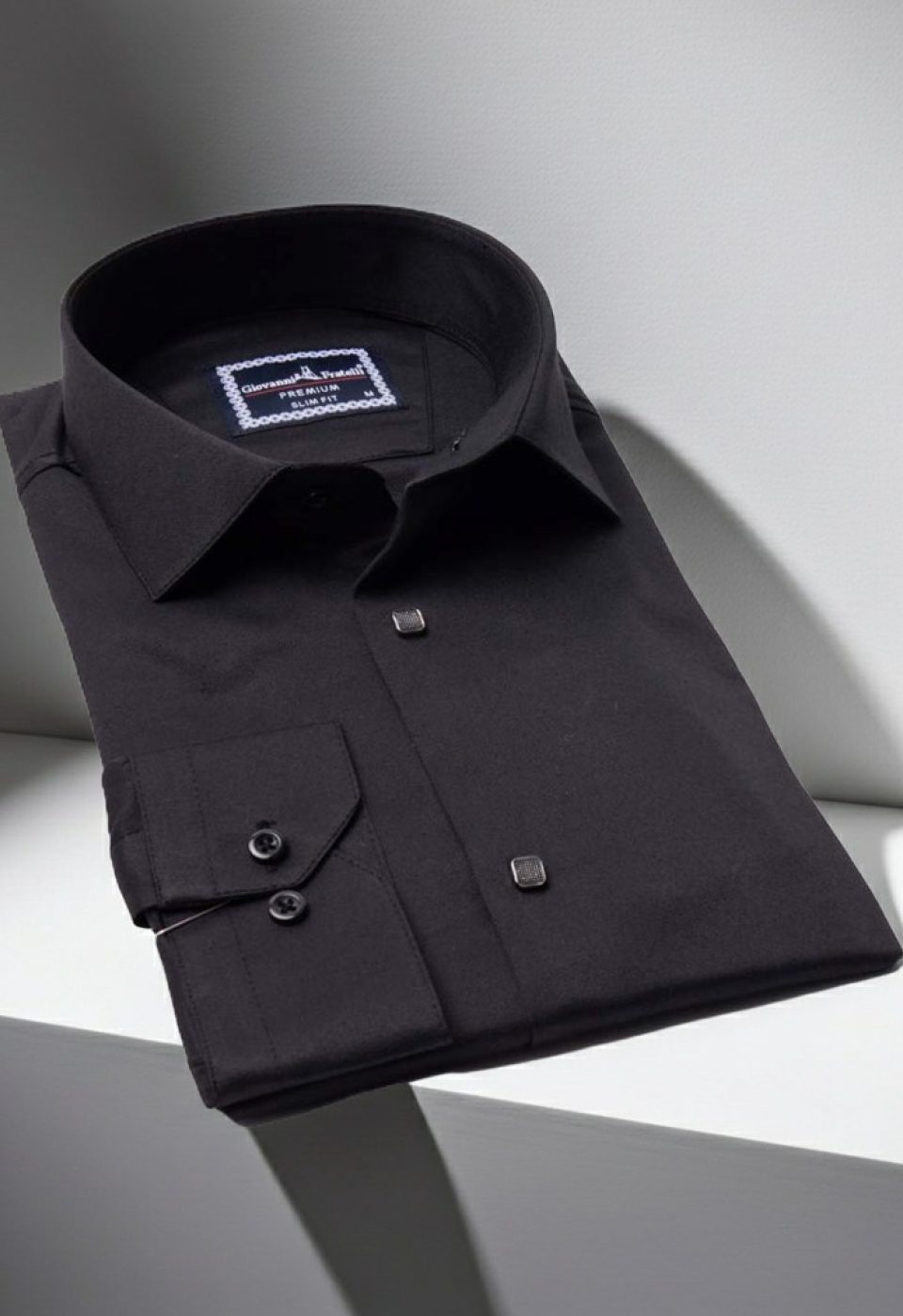 3031 CR SATIN 009 Slim Fit Uzun Kol Düz Renk Saten Erkek Gömlek 3GMK313031009 - Giovanni Fratelli