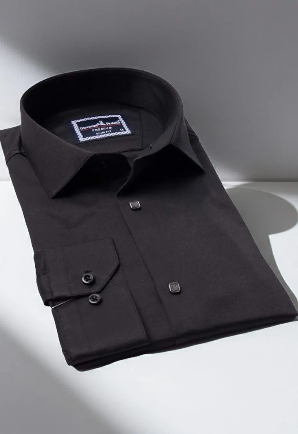 Slim Fit Uzun Kol Düz Renk Saten Erkek Gömlek 3GMK313031009