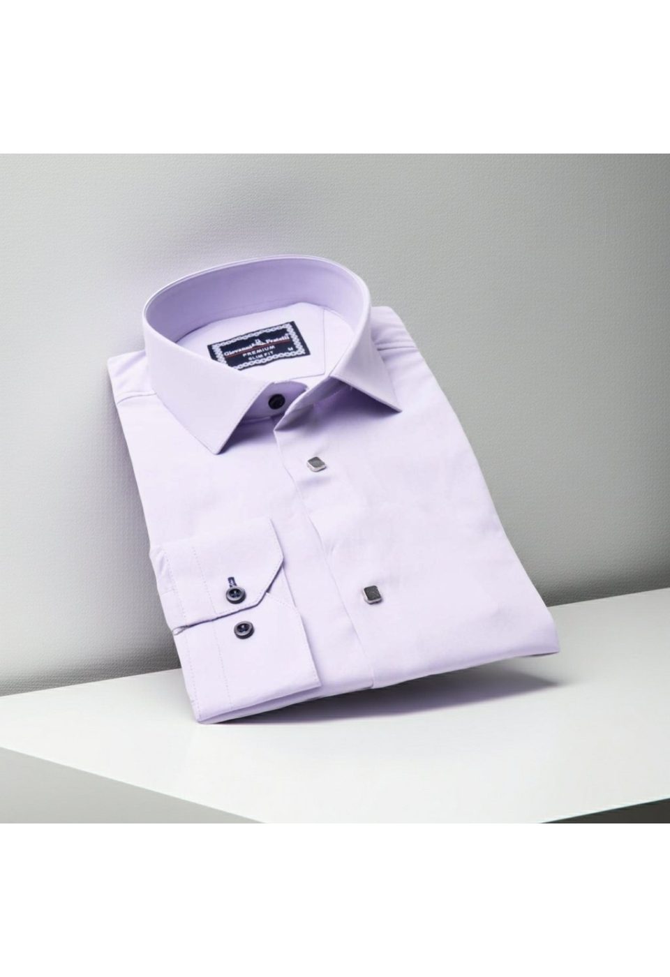 Slim Fit Uzun Kol Düz Renk Saten Erkek Gömlek 3GMK313031010 - Giovanni Fratelli