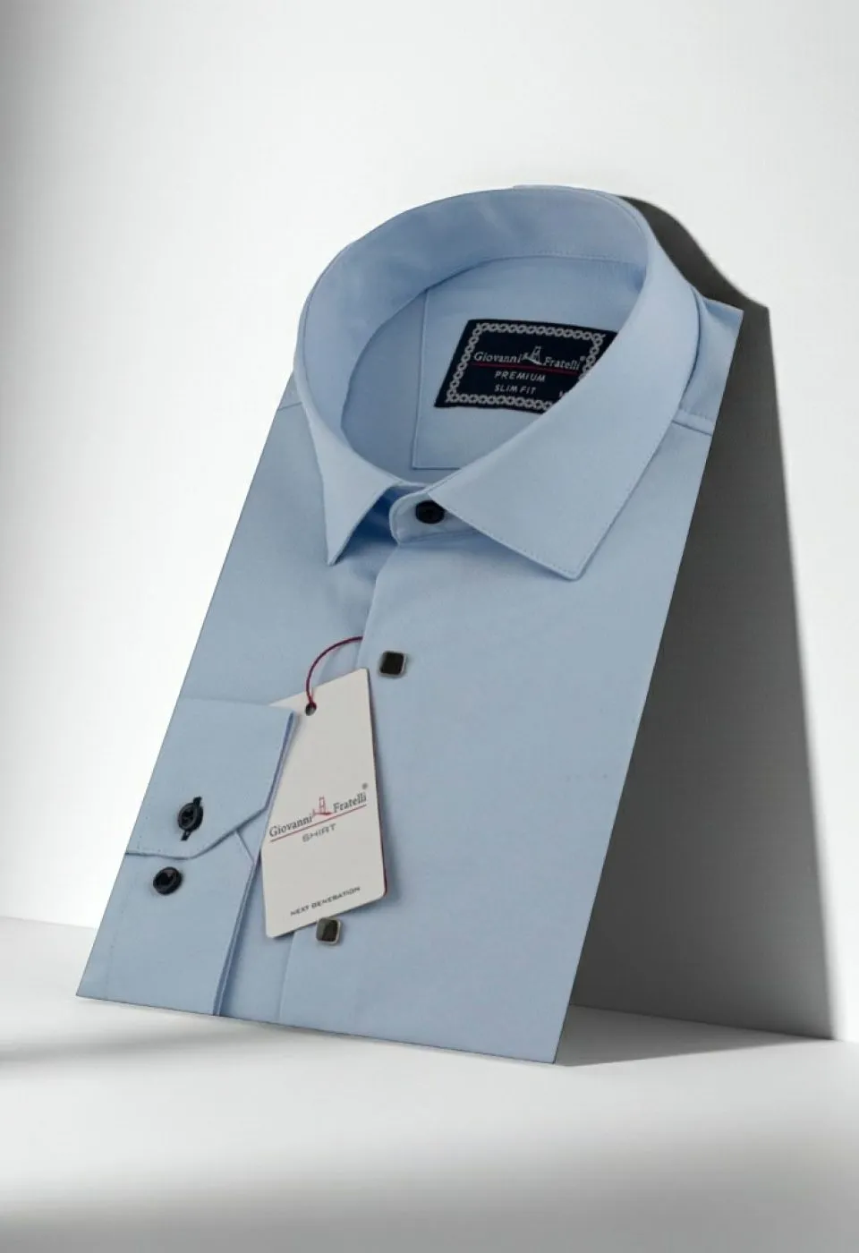 Slim Fit Uzun Kol Düz Renk Saten Erkek Gömlek 3GMK313031011