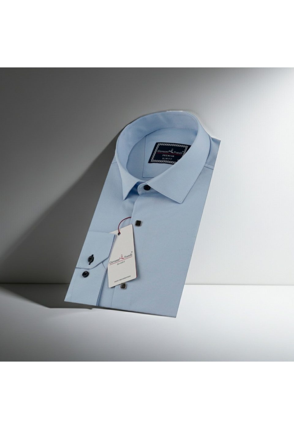 3031 CR SATIN 011 Slim Fit Uzun Kol Düz Renk Saten Erkek Gömlek 3GMK313031011 - Giovanni Fratelli
