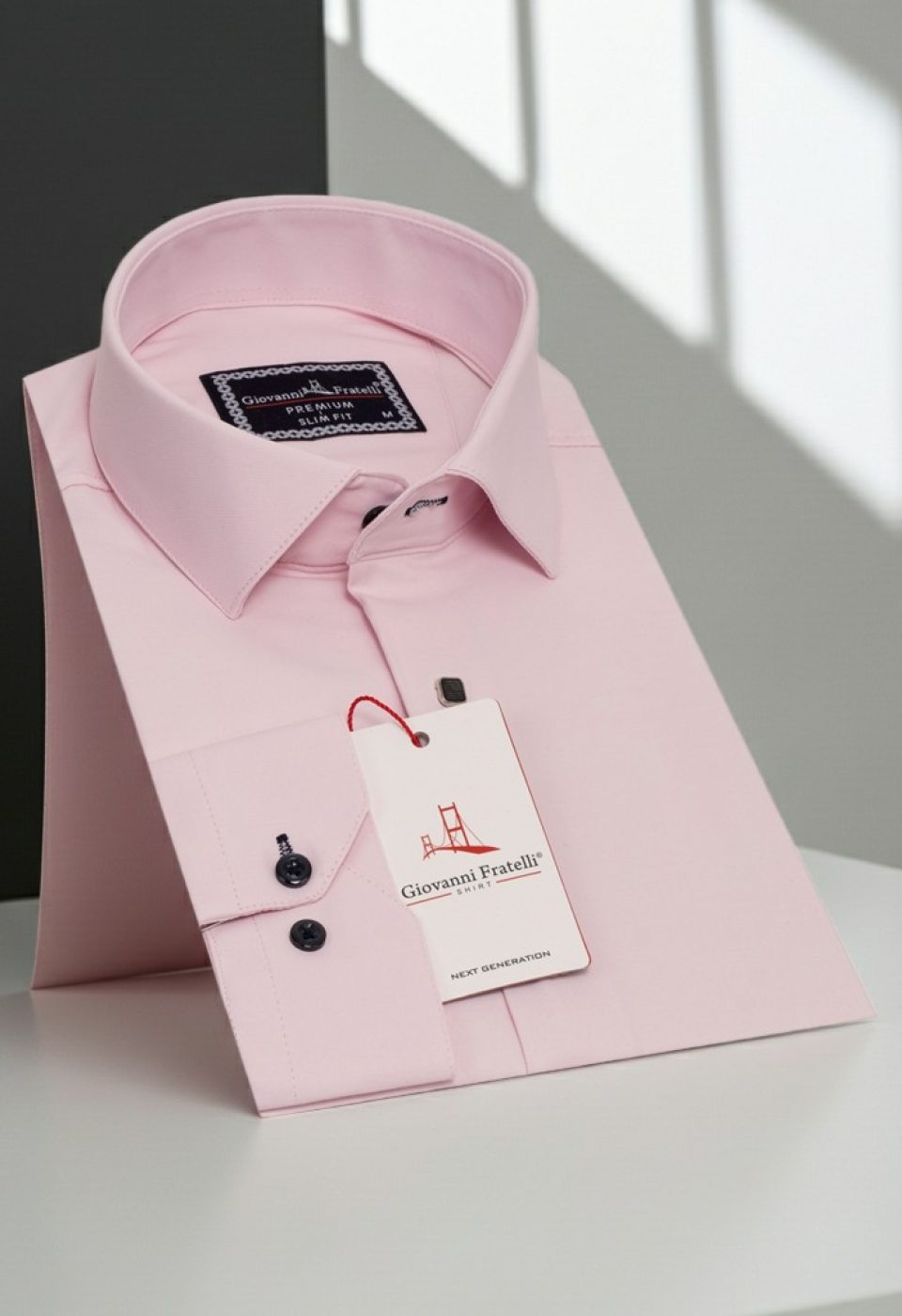 Slim Fit Uzun Kol Düz Renk Saten Erkek Gömlek 3GMK313031012