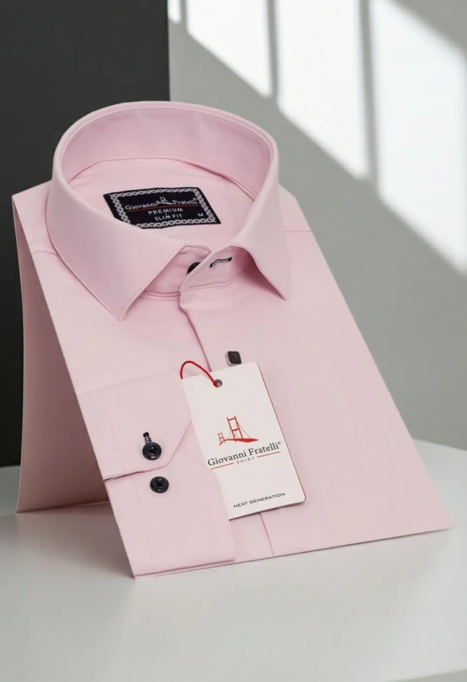 Slim Fit Uzun Kol Düz Renk Saten Erkek Gömlek 3GMK313031012