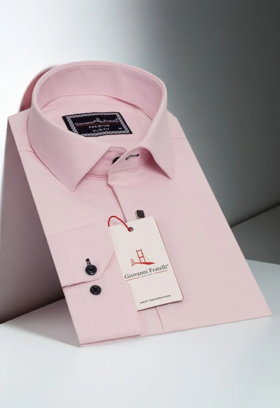 Slim Fit Uzun Kol Düz Renk Saten Erkek Gömlek 3GMK313031012