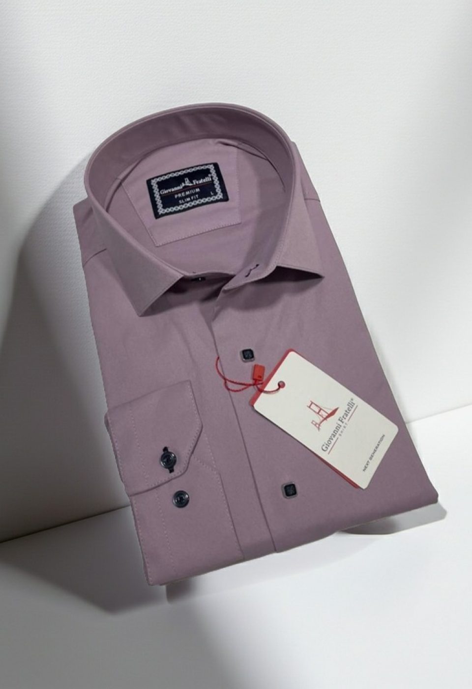 Slim Fit Uzun Kol Düz Renk Saten Erkek Gömlek 3GMK313031016